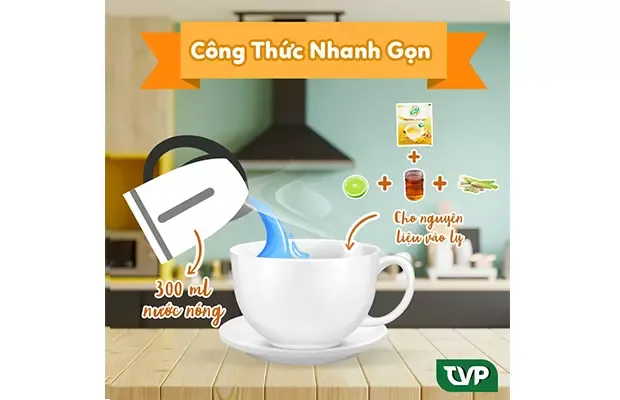 Công Thức Nấu Trà Gừng Chanh Sả Giảm Cân