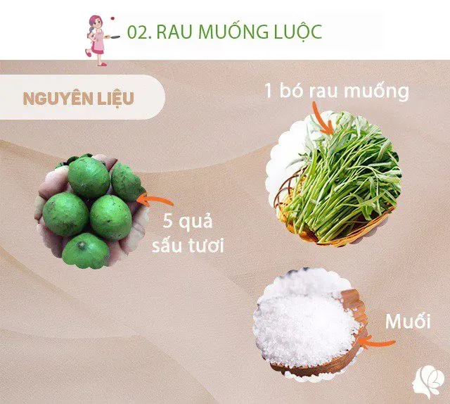 Hôm nay nấu gì: Bữa ăn hơn 70k được 3 món ngon miệng, trôi cơm