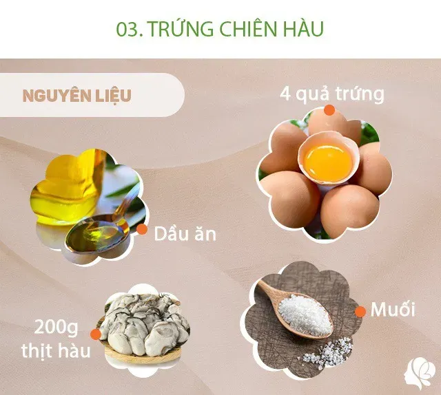 Hôm nay nấu gì: Bữa cơm chỉ 3 món nhưng giàu dinh dưỡng có giá trung bình