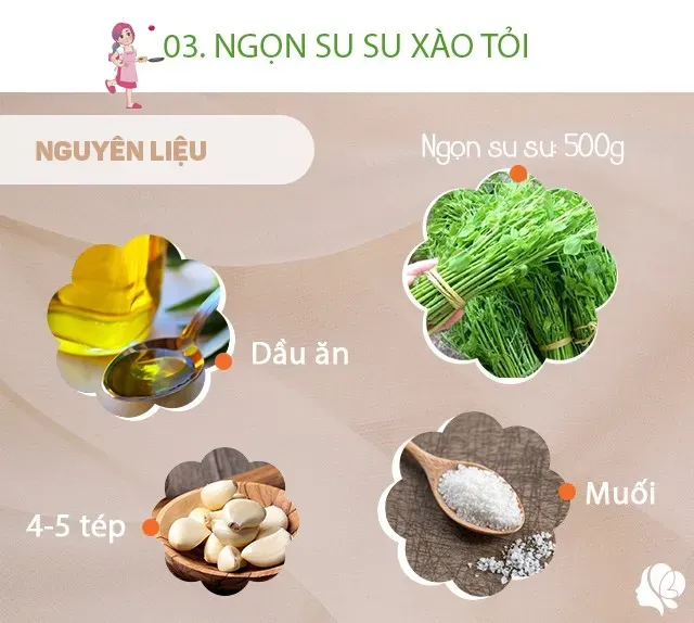 Hôm nay nấu gì: Cơm tối 3 món giản dị, dễ ăn