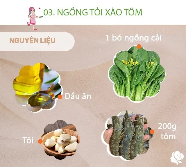 Hôm nay nấu gì: Cơm tối hấp dẫn với 3 món dễ làm