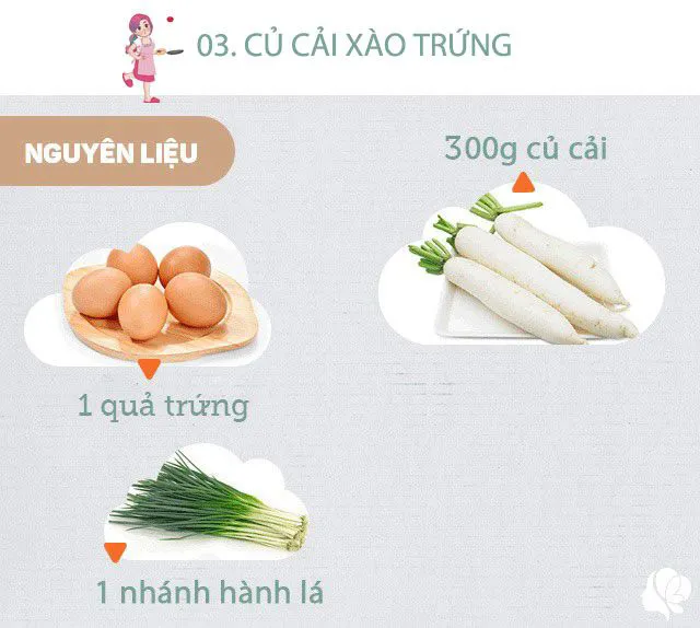 Hôm nay nấu gì: Thực đơn bữa chiều dễ nấu mà ngon từ món chính đến phụ