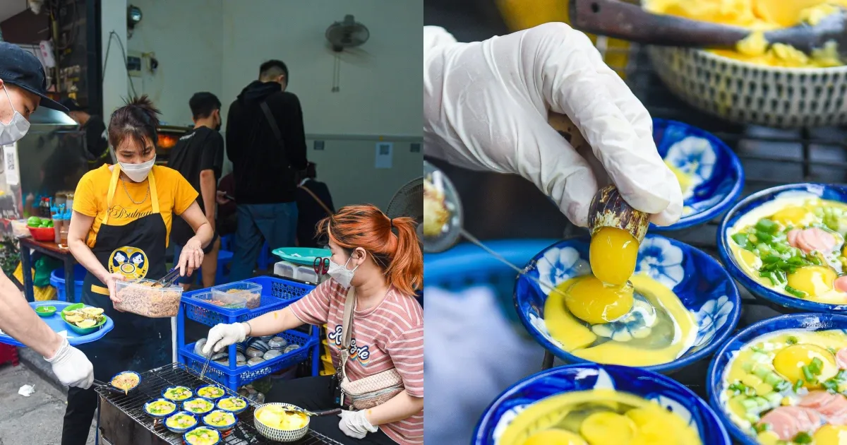 Trứng chén nướng thơm nức mũi ngày đông Hà Nội, đón trăm khách/ngày