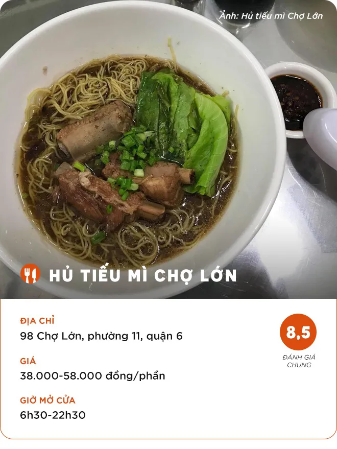 10 quán bán món Hoa ở khu Chợ Lớn