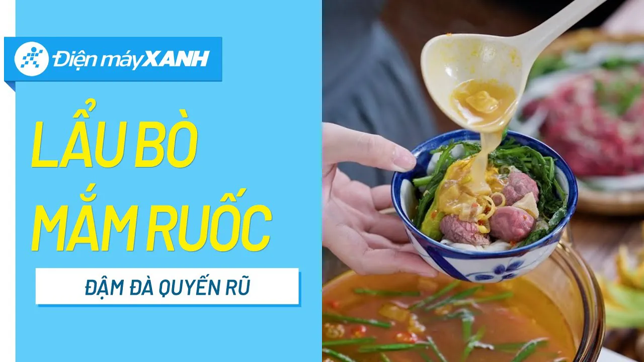 2 Cách nấu lẩu bò mắm ruốc thơm lừng, siêu đơn giản, đảm bảo cực hao mồi