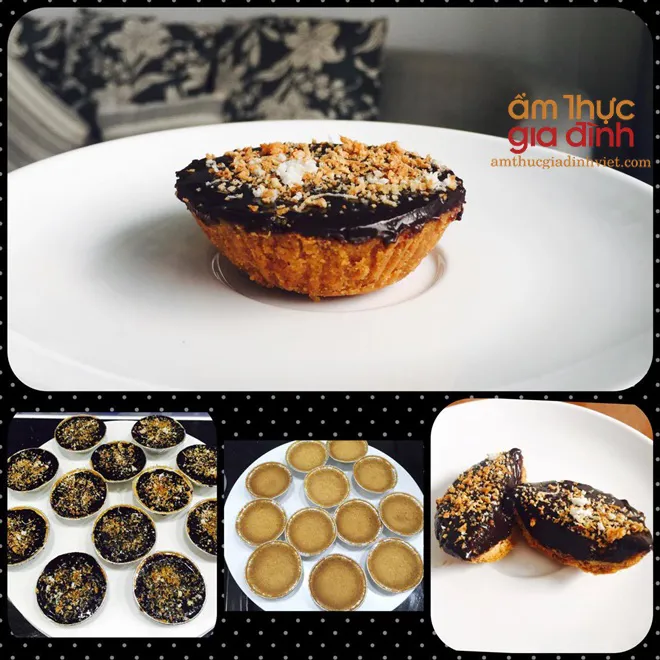 Bánh tart chocolate phủ cơm dừa sấy