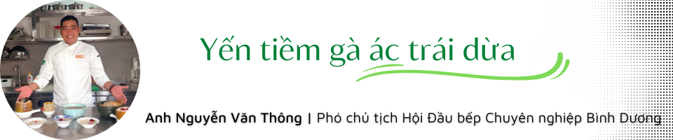 Bồi bổ cơ thể cùng món yến tiềm gà ác trái dừa