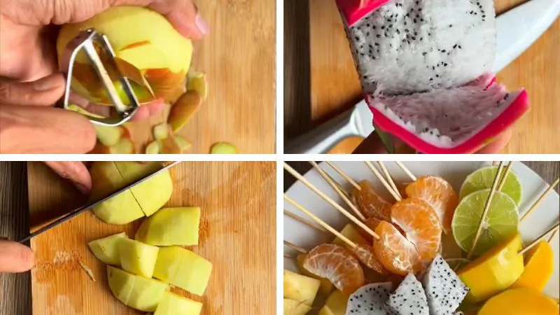 Cách làm kẹo trái cây đủ màu cho ngày Tết