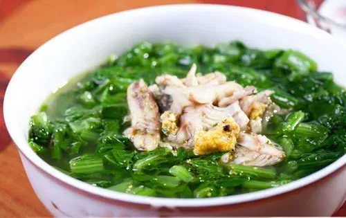 Canh cải cá rô đồng – Đặc sản miền quê