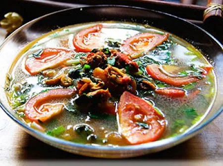 Canh riêu trai