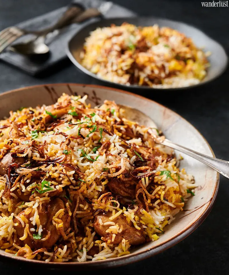 Cơm trộn Biryani: Hấp dẫn món ngon truyền thống Ấn Độ