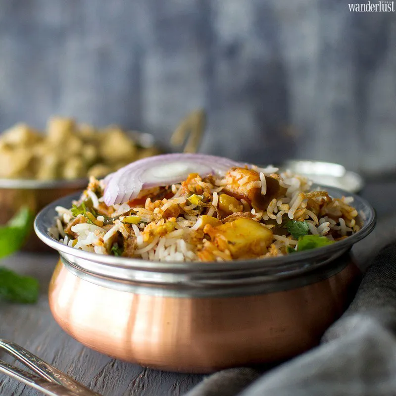 Cơm trộn Biryani: Hấp dẫn món ngon truyền thống Ấn Độ