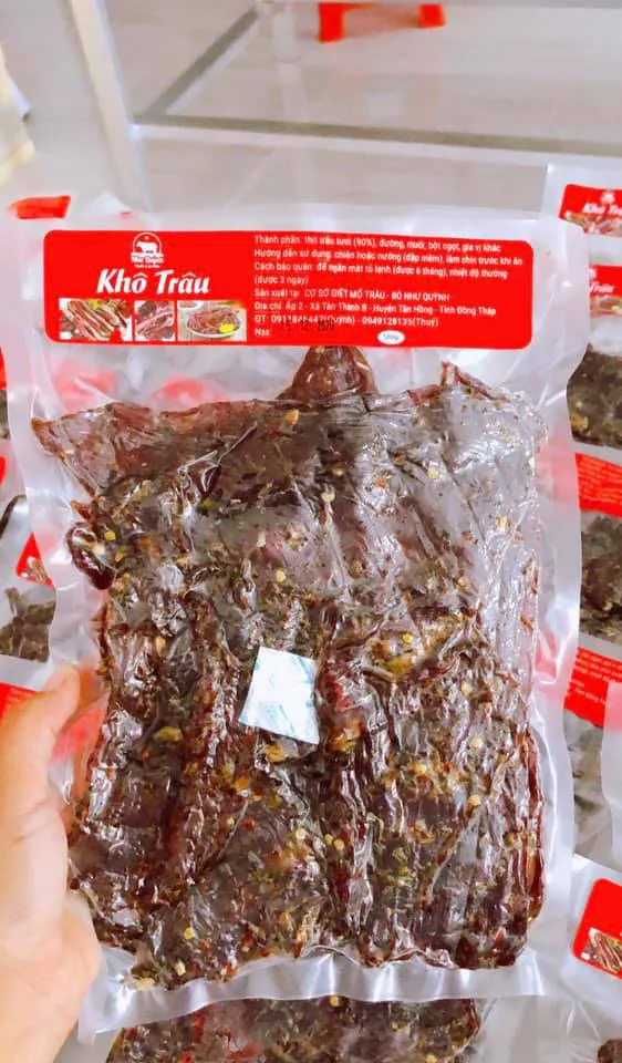 Đặc sản khô trâu Tân Hồng