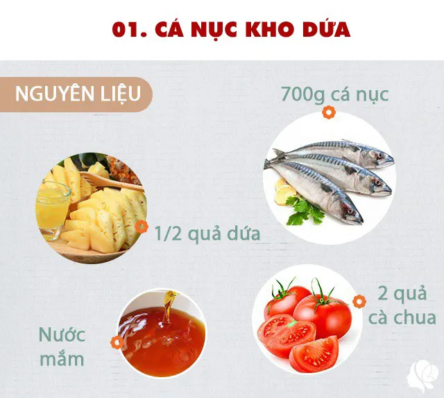 Hôm nay ăn gì: Thực đơn 3 món cơm chiều ngon, dễ nấu