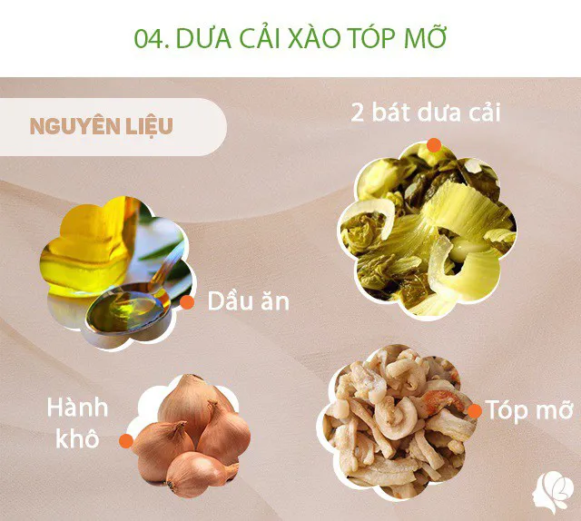 Hôm nay nấu gì: Bữa chiều toàn món dân dã nhưng đặt lên mâm cả nhà tấm tắc vì quá ngon