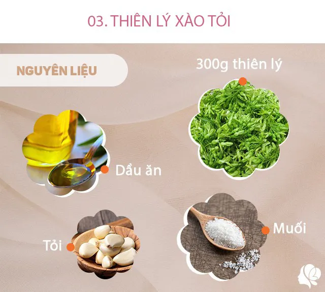 Hôm nay nấu gì: Bữa cơm 4 món ăn đã miệng, món chính cực nhiều người mê