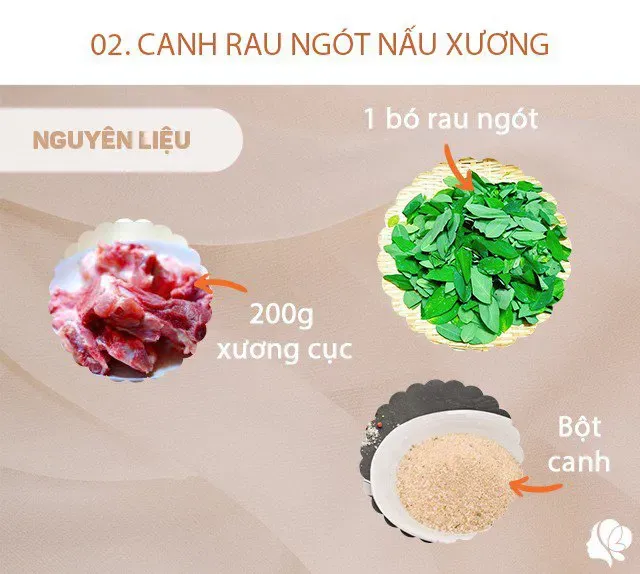 Hôm nay nấu gì: Bữa cơm chiều 3 món siêu ngon, món phụ vừa ngon mát lại giàu đạm