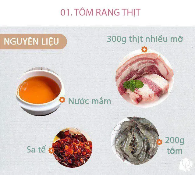 Hôm nay nấu gì: Bữa cơm đơn giản chỉ 3 món hợp ngày mát trời