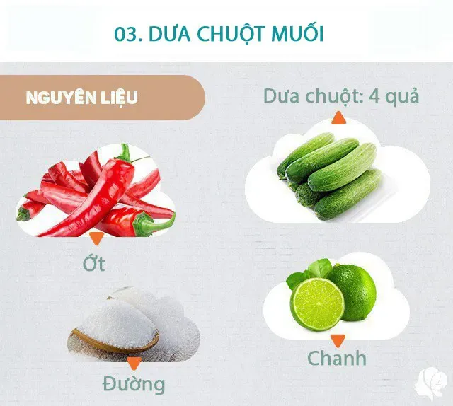 Hôm nay nấu gì: Bữa cơm ngon với 3 công thức nấu nhanh, dễ làm