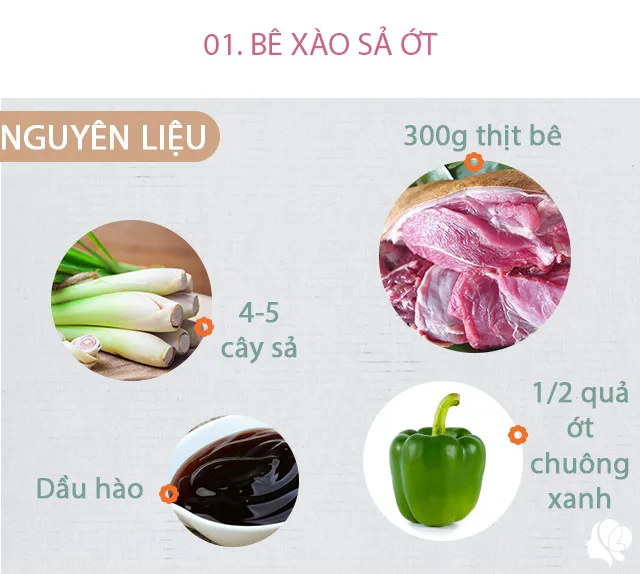 Hôm nay nấu gì: Cơm chiều đổi vị với món chính được làm từ thịt con này lúc chưa già, mềm thơm ai ăn cũng được