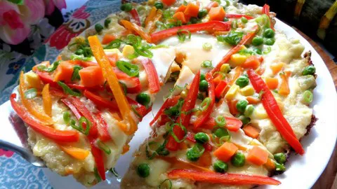 Món pizza bánh chưng ngon lạ, dễ ăn