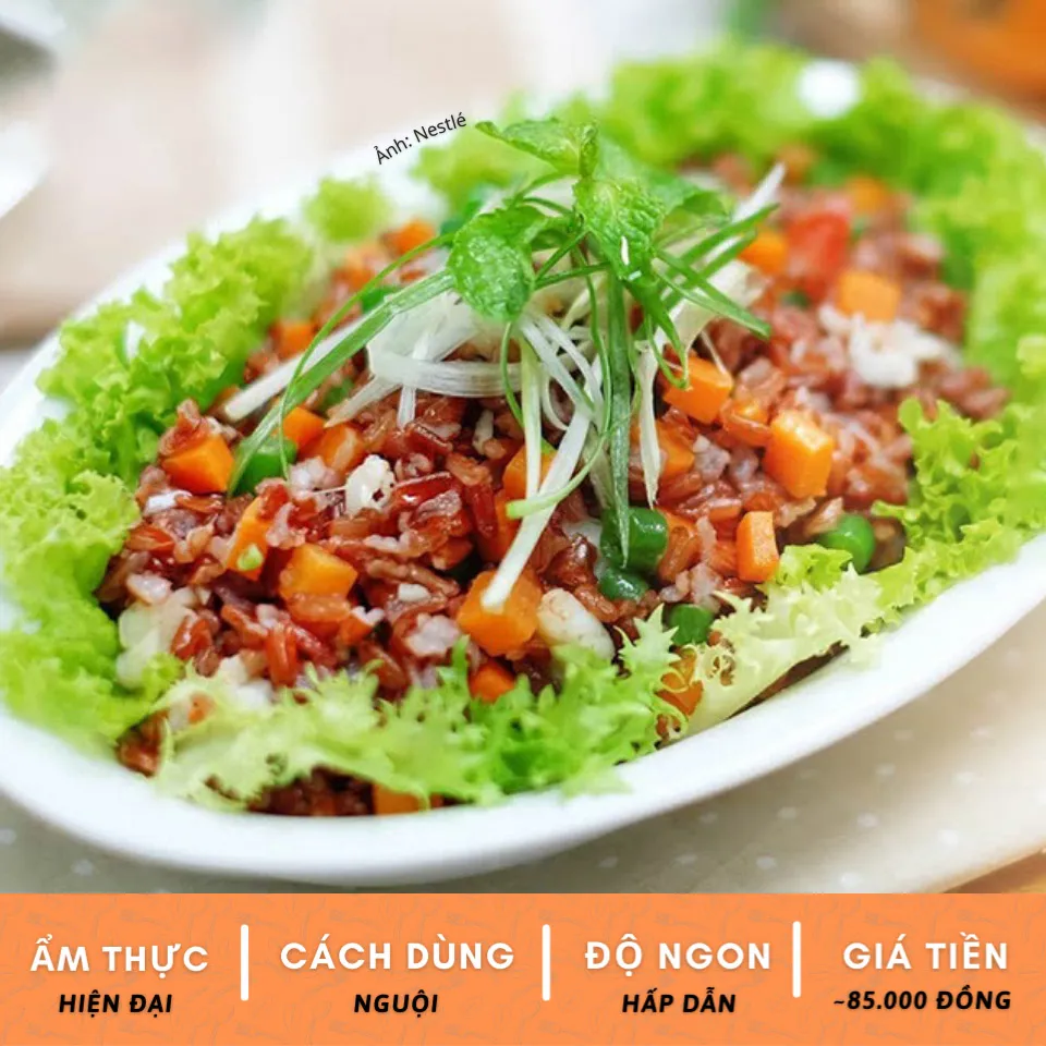 Trưa nay ăn gì: Bữa trưa nhẹ nhàng, dinh dưỡng cùng salad gạo lứt