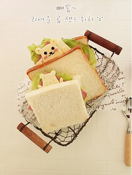 Bánh sandwich hình gấu