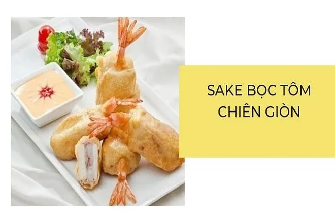 Cách làm sake chiên bọc tôm và lắc phô mai ngon khó chối từ