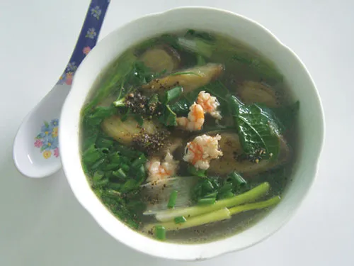 Canh chuối lá lốt món ăn ngon