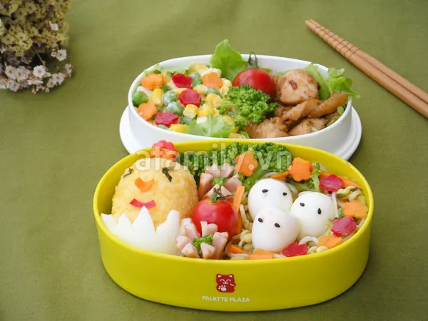 [Chế biến] – Bento gà con cho bé yêu