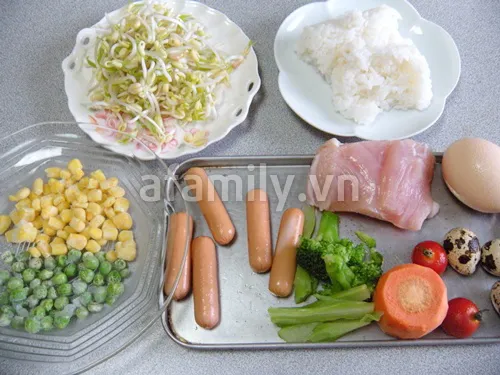 [Chế biến] – Bento gà con cho bé yêu