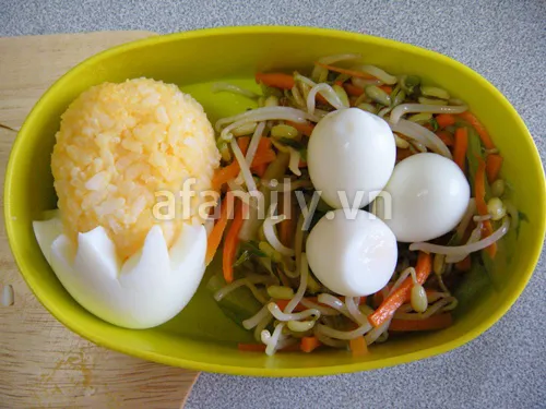 [Chế biến] – Bento gà con cho bé yêu