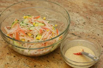 [Chế biến] – Salad cua tươi mát