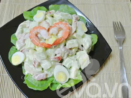 [Chế biến] – Salad tôm bơ