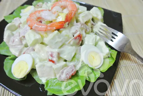 [Chế biến] – Salad tôm bơ