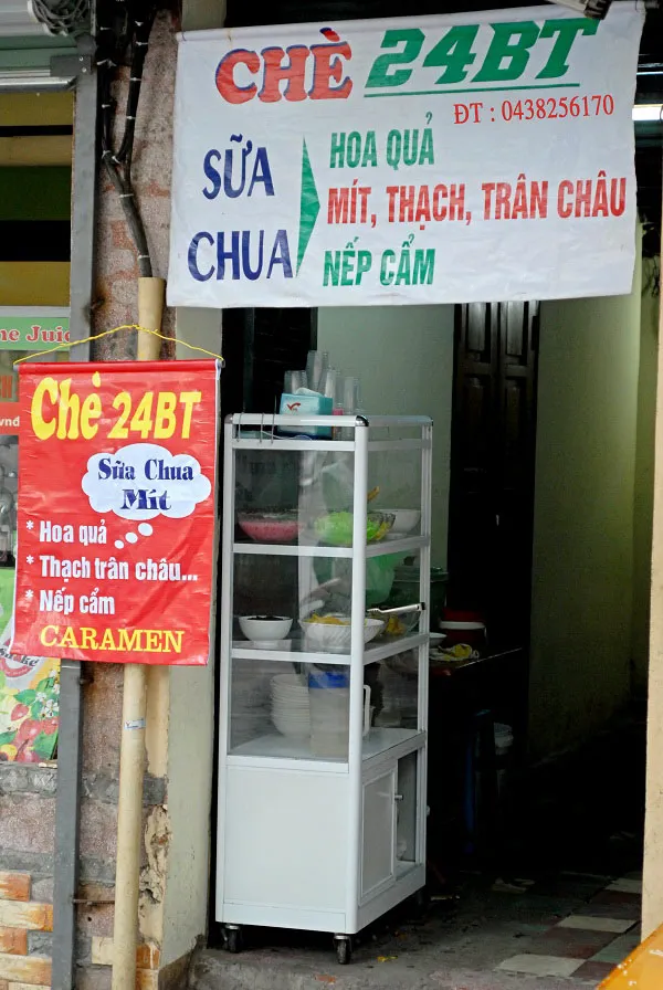 Chè sữa chua mít 24 phố Bà Triệu