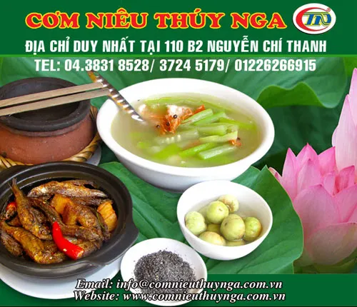 Cơm niêu Thúy Nga – Ẩm thực tinh tế trong lòng HN.