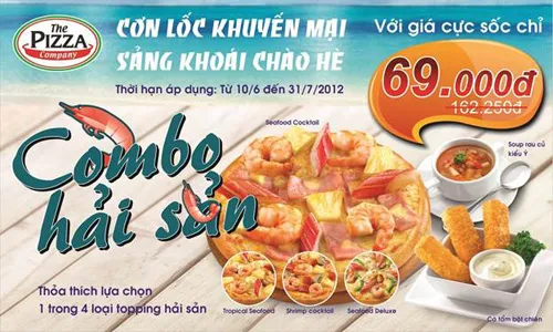 Cơn lốc quà tặng mừng The Pizza Company 1 t.uổi.