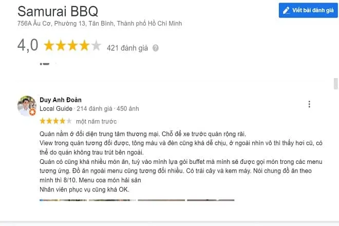 Samurai BBQ – buffet lẩu nướng mang tinh thần võ sĩ đạo