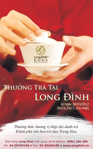 Thưởng thức Trà Long Đình