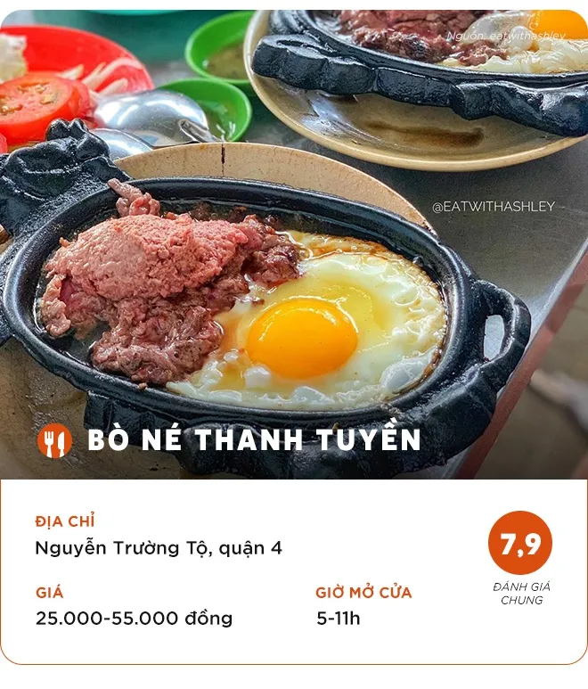 Tiệm bò né ngon cho bữa tối ở TP.HCM